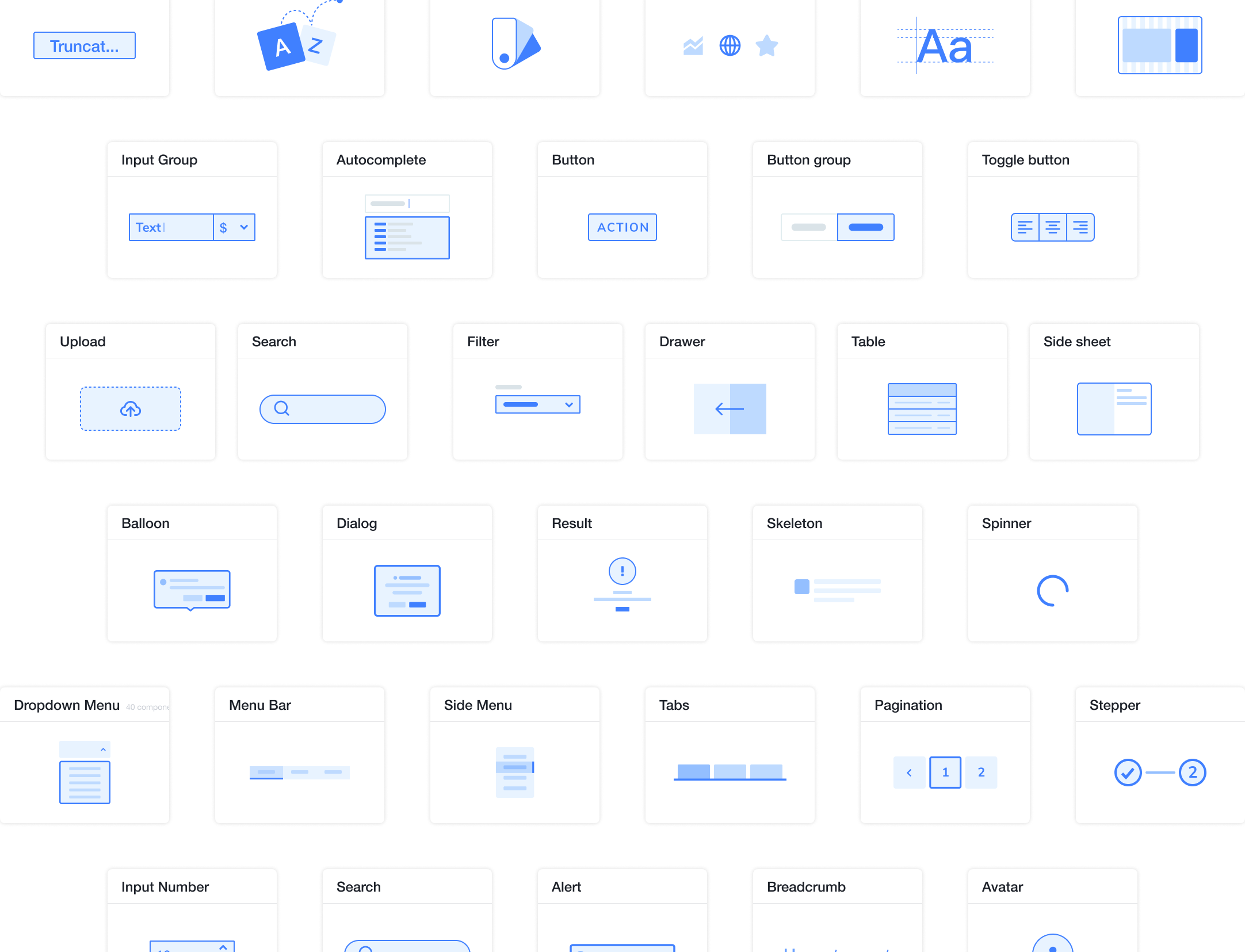 Coral component library overview